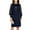 Blue, variant on Stamzod Cocktail Dresses for Women Lace Patchwork Long Sleeve Wedding Guest Dress Elegant formal Midi Dresses for Women Blue XL
