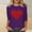 Purple, variant on Valentine's Day Shirt for Women Glitter Love Heart Printed T-Shirt Top 3/4 Sleeve Tee Crew Neck Casual Blouse Tops Size S-2X