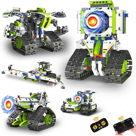 5 in1 STEM Robot Building Kit, 337PCS APP/Remote Control Mech RC Robotics for Kids Ages 8-12, Science Kit Coding Robots Toy Set, Birthday Gifts for Boys Age 8-14+