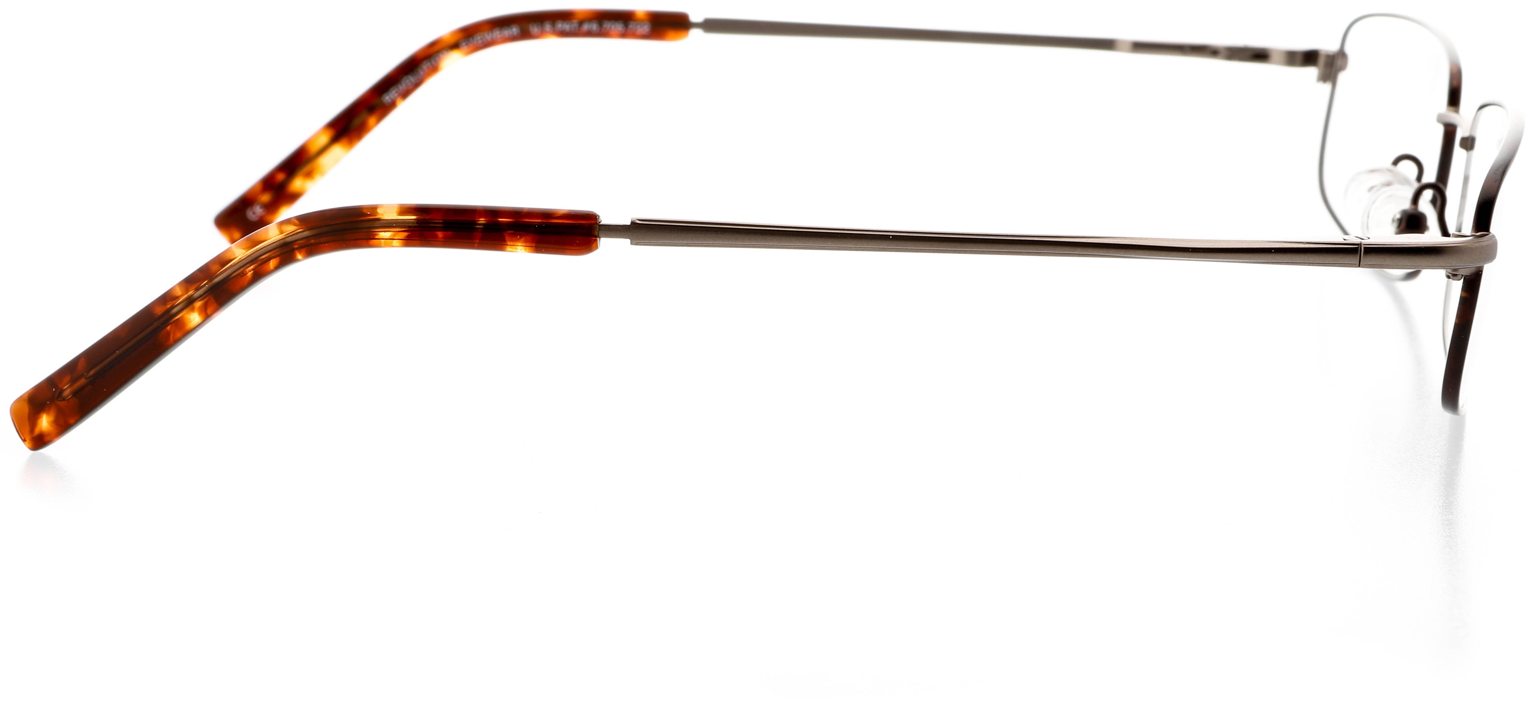 Unisex Optical Eyewear - Rectangle Shape, Metal Full Rim 