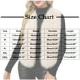 thumbnail image 3 of Ashirexll Womens Vests Outerwear, Fleece Vest Women, Warm Faux Fur Sleeveless Coat With V Neck For Winter Solid Color Outerwear, 3 of 7