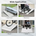 thumbnail image 6 of Gymax 5'' Door Threshold Ramp Aluminum Adjustable Rise Entry Ramp for Wheelchair, 6 of 9
