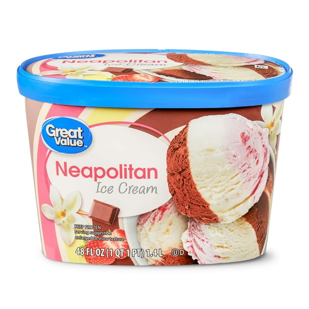 Great Value Neapolitan Ice Cream, 48 fl oz