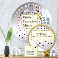 thumbnail image 3 of Designart "Charmed by Abstract Pop Art Liquor II" Liquor Spiral Dot Round Wall Mirror - Food & Beverage Oval Printed Decorative Mirror - Multiple Color Options, 3 of 5