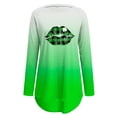 thumbnail image 4 of Womens St. Patricks Day Printed Oversize T Shirt  Neck Long Sleeve Pullover Summer Gift, 4 of 4