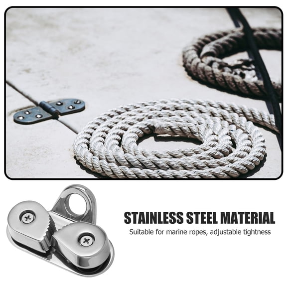 IBASETOY Adjustable Stainless Steel Boat Cam Cleat Plated Silver for Marine Use