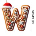 thumbnail image 6 of 26 Letters Christmas Tree Hanging Ornaments, Personalized Pendants for Holiday Decor, 6 of 7