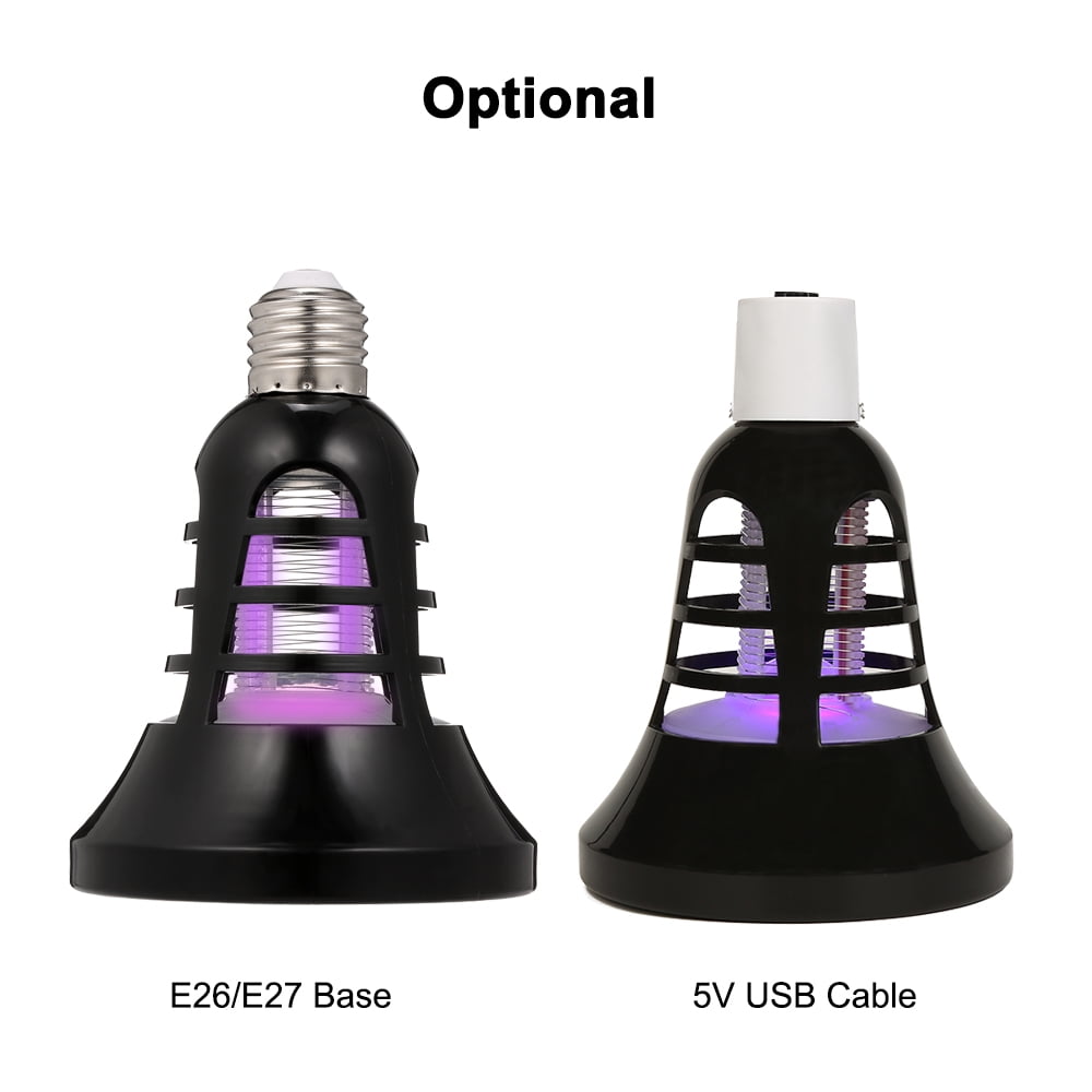 USB 5V Mosquito Killer Lamp 2 in 1 Bulb E27 LED Grow Light Killing Fly Repeller 