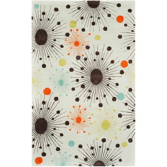 SAFAVIEH Soho Danielle Geometric Area Rug, Light Blue/Multi, 3'6" x 5'6"