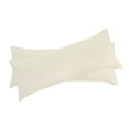 thumbnail image 2 of PiccoCasa 2pcs Envelope Body Pillowcase Soft Microfiber, King Beige, 2 of 7