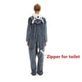 thumbnail image 4 of Kigurumi-Pijama de franela para adultos, mono de alta calidad con diseño de Lobo, conejo, unicornio, para fiesta de Halloween, novedad, 4 of 6