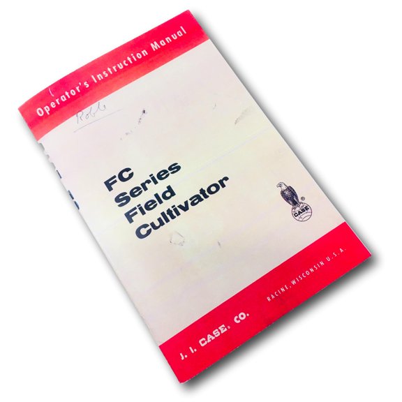 J I Case Fc Series Field Cultivator Operators Owners Instruction Manual Catalog
