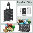 thumbnail image 2 of Space Geek Star Print Foldable Tote - Reusable Washable Grocery Bag for Daily Use, 2 of 5
