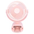 thumbnail image 1 of Ventilador De Clip, Ventilador De Enfriamiento Ajustable De 4 Engranajes Ventilador De Clip De 3 Aspas Recargable Rotación De 360 ​​​​grados Para Escritorio ANGGREK Rosa, 1 of 8