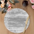 thumbnail image 3 of Grey Coastal Round 15 Inch Placemats Set of 4, Summer Ocean Sea Ombre Starfish Corals HeatResistant Non Slip Place Mats for Dining Table, Wipeable Braided Kitchen Table Mats for Housewarming, 3 of 9