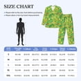 thumbnail image 4 of Honeii St. Patrick's day Pattern Mens Pajamas Set,2pcs Men's Lounge Long Sleeve Sleep Shirt and Pajama Bottoms Sleepwear Set,Mens Pjs Sets-Large, 4 of 7