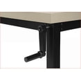 thumbnail image 3 of Desks, 48" L Adjustable Standing Computer Desk, Modern, Beige Laminate, Black Metal | Taupe | Particle Board, 3 of 15