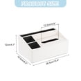 thumbnail image 2 of Cubierta de caja de pañ tissues con base magnética, soporte rectangular para mesa de baño (Blanco, 10.4"x6.5"x4.7"), 2 of 7