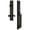 Bronze, variant on Grandeur 849993 Carre Solid Brass Rose Left Handed Dummy Full Plate "D" Grip Handleset -