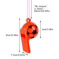thumbnail image 2 of 50 Pcs Football Plastic Whistles, Training Sports Whistlerandom Color, 2 of 4