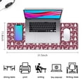 thumbnail image 5 of Long Mouse Pads for Desk,Red Christmas Deer and Tree Pattern Desk Mats on Top Of Desks, Desk Mouse Pad Extra Large with 3mm Non-Slip Base and Stitched Edge for Gaming,Office,Work,Home 31.5x11.8in, 5 of 5