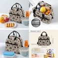 thumbnail image 5 of Uorisanigo Dog Camo Bow Kids Backpack Set for Middle School Students, Water-Resistant Daypack with Insulated Meal Bag, Water Bottle Carrier and Pencil Box, Lightweight, 5 of 7