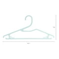 thumbnail image 2 of Unique Bargains Plastic Pants Hangers with Non-Slip Hook 20 Packs Blue, 2 of 6