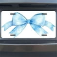 thumbnail image 7 of Larger Watercolor Blue Bow Front License Plate, Metal License Plate, Funny Standard Plates Personalized Novelty Decorative For Men/Women/Boys/Girls Car 6×12 3 Inch, 7 of 7