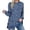 Blue, variant on Women's Clothing Fashion Casual Long Sleeve Round Neck Split Top Loose Casual Pullover Top Shirt T Shirt Women Pack M