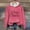 Pink, variant on Hatchima Oversized Hooded Cardigans for Women,Women's Casual Printed Round Neck Long Sleeved Top,Loose Hooded Sweatshirts