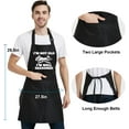 thumbnail image 2 of Funny Cooking Aprons for Women Men with Pocket, Grill Apron with Adjustable Neck Strap, Birthday Gift for Dad Mom, 2 of 6