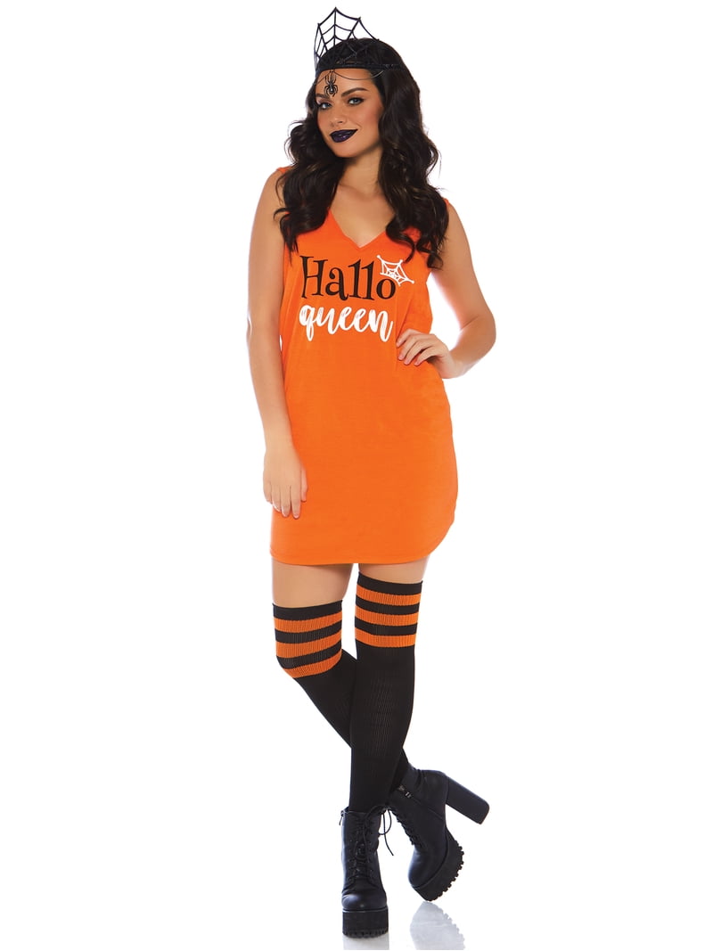 open lace back dress Mom Vampiress Girl Costume Orange 5-6 Years Kids