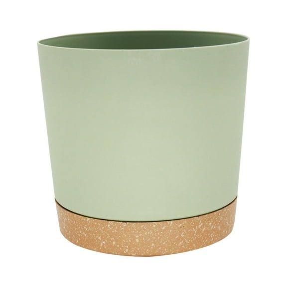 Junepar 8 inch Planters Indoor Flower Pots with Drainage Holes and Saucers Modern Planters for Indoor Succulents Flowers Outdoor Garden Planter