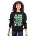 thumbnail image 3 of The Smurfs Kanji Bless the Hustle Unisex Plus Size Sweatshirt Brisco Brands 4X, 3 of 5