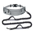 thumbnail image 3 of Correa para perros, manos libres, ajustable, cinturón, material reflectante, amortiguador elástico Gris, 3 of 9