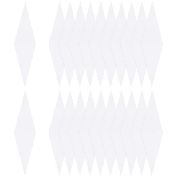 100 Count English Paper Piecing Flat Rhombus Shapes for Sewing