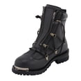 thumbnail image 5 of Milwaukee Leather MBM9075 Men's Black Leather 6-inch Plain Toe Dual Zipper Motorcycle Rider Boots 11.5, 5 of 10