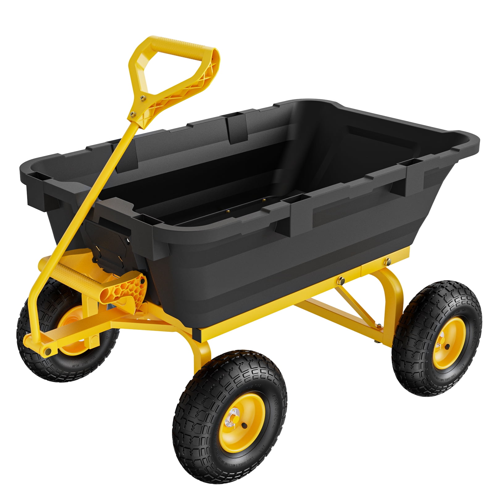 gorilla様 PUBLIC GENERAL143cm Gorilla Carts Poly Garden Dump Cart with 2-in-1 Convertible