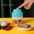 thumbnail image 3 of Cortadora inalámbrica de ajo y procesador de alimentos de 250 ml - Machacador y picada eléctrico portátil con carga USB, carga rápida de 1 hora, cuchilla en forma de S, 3 of 7