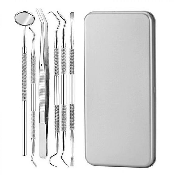 Professional Dental Scraper Tool, Easy to Use Double-Ended Design for Convenient Teeth Cleaning, Medical Stainless Steel Pet Oral Care Set