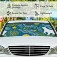 thumbnail image 4 of GZHJMY Car Front Windshield Sunshade UV Heat Protection, Foldable Auto Windshield Sun Visor for SUV Sedan Polar Bear Milky Way, Car Sunscreen Blocks UV Rays Heat 51x27.5inch Keep Vehicle Cool, 4 of 5