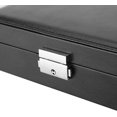 thumbnail image 2 of Delicate Solid Color Jewelry Storage Case, Jewelry Box, Practical for Girls Women (Black)24052315, 2 of 5