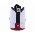 thumbnail image 3 of Nike Jordan 12 Retro Leather Infant/Toddler Shoes Size 6, Color: White/Black/Varsity Red, 3 of 3
