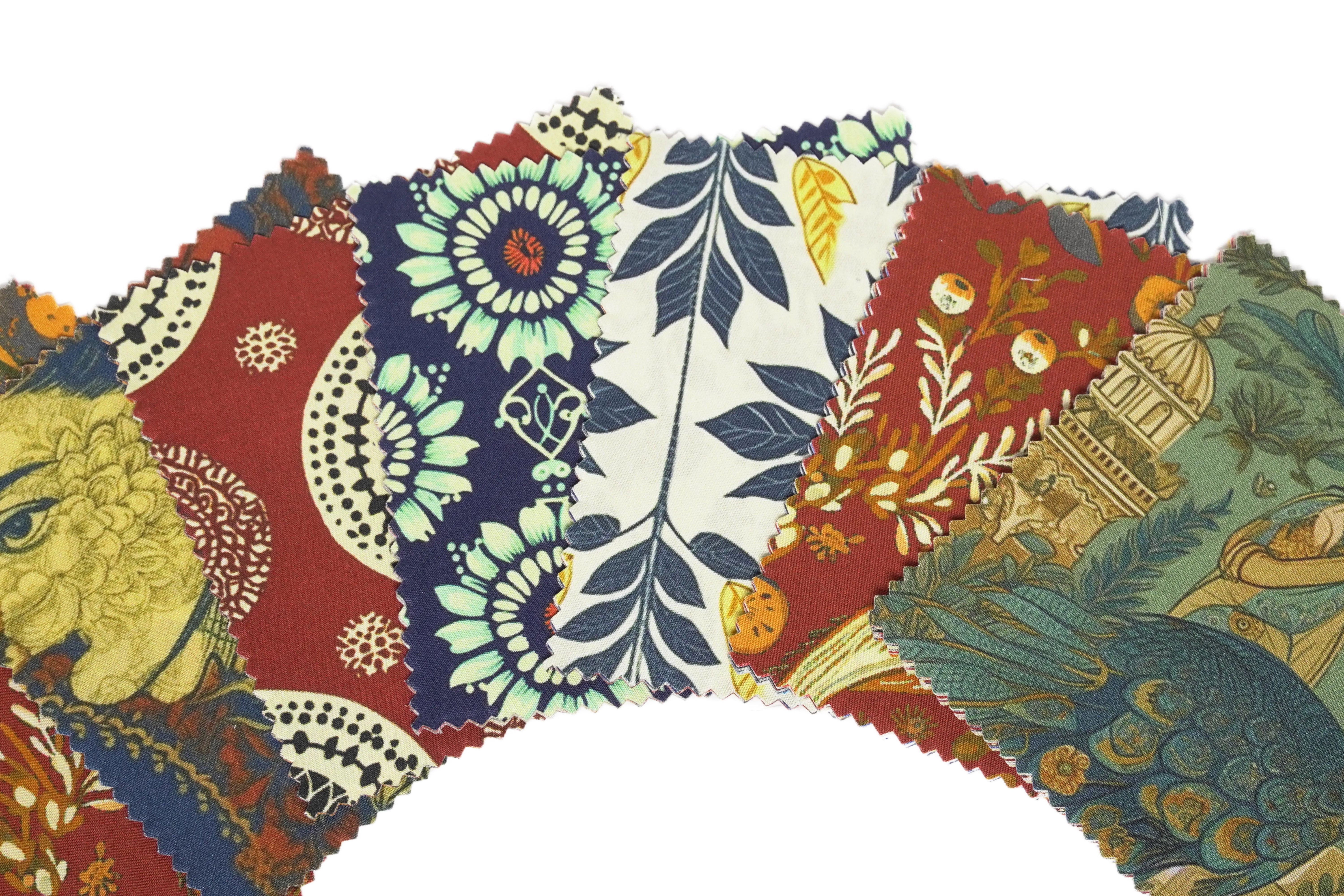 Soimoi Precut 10-inch Leaves & Floral Prints Cotton Fabric Bundle Quilting Squares Charm Pack DIY Patchwork Sewing Craft
