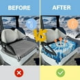 thumbnail image 5 of Yuyamidu Whilpool Tie Dye olf Cart Covers 2 Passenger Club Car Seat Towel Blue Golf Cart Seat Blanket Universal Fit 2-Seat Golf Cart, Soft Flannel, 5 of 8