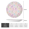 thumbnail image 2 of Daiia Colorful Bunny Printed Pattern Ceramic Plate Dinner Plates Bone China Decorative Plates with Display Stand Art Ceramic Ornaments for Wall Hanging Decoration-8in, 2 of 6