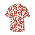 thumbnail image 3 of Goofa Tomato Hawaiian Shirt for Men, Unisex Summer Beach Casual Short Sleeve Button Down Shirts,Aloha Tropical Floral print shirt-Large, 3 of 9