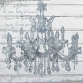 thumbnail image 2 of Sommers, Mindy 26x26 White Modern Wood Framed Museum Art Print Titled - Wedgewood Chandelier, 2 of 4