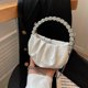 thumbnail image 4 of Bolso de banquete para mujer Moda plisado Brillante Fiesta duradera Reunión (Blanco), 4 of 8