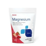 GNC Magnesium Citrate 250mg | Supports muscle, bone, and nerve function | High Absorption Gluten Free and Sugar Free Supplement | Strawberry Soft Chews | 30 Servings
